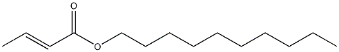 Decyl (E)-2-butenoate Struktur