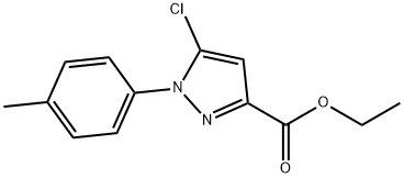 5-Chloro-1-p-tolyl-1H-pyrazole-3-carboxylic acid ethyl ester Struktur