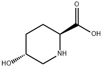 (2S,5R)-trans-5-Hydroxypiperidine-2-carboxylic acid Struktur