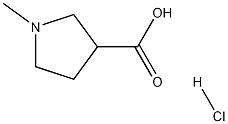 1-Methyl-3-pyrrolidinecarboxylic acid hydrochloride Struktur