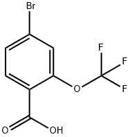 4-Bromo-2-(trifluoromethoxy)benzoic acid Structure