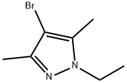 4-溴-1-乙基-3,5-二甲基-1H-吡唑 結(jié)構(gòu)式