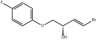 (2S,3E)-4-Bromo-1-(4-fluorophenoxy)-3-buten-2-ol Struktur