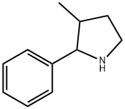 3-Methyl-2-phenylpyrrolidine Struktur