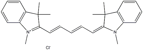 2-[5-(1,3-Dihydro-1,3,3-trimethyl-2H-indol-2-ylidene)-1,3-pentadien-1-yl]-1,3,3-trimethyl-3H-indolium chloride Struktur