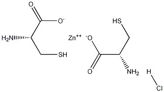 Zinc Cysteinate Hydrochloride Struktur