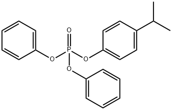 Phosphoric acid, 4-(1-methylethyl)phenyl diphenyl ester Struktur