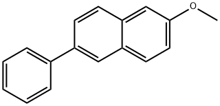 2-Methoxy-6-phenylnaphthalene Struktur