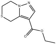 ethyl 6,7-dihydro-4H-pyrazolo[5,1-c][1,4]thiazine-3-carboxylate Struktur