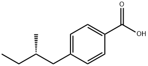 4-[(2S)-2-Methylbutyl]benzoic acid Struktur