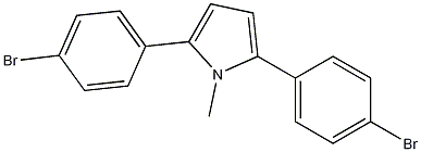 2,5-bis(4-bromophenyl)-1-methyl-1H-pyrrole Struktur