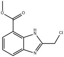 Methyl 2-(chloromethyl)-1H-benzo[d]imidazole-7-carboxylate Struktur