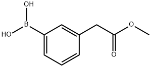 3-(2-Methoxy-2-oxoethyl)phenylboronic acid Struktur