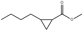 2-Butylcyclopropanecarboxylic acid methyl ester Struktur