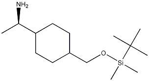 (R)-1-[4-(tert-Butyldimethylsilyloxymethyl)cyclohexyl]ethan-1-amine Struktur