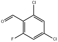 2,4-Dichloro-6-fluorobenzaldehyde Struktur