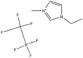 1-Ethyl-3-methylimidazolium Trifluoro(trifluoromethyl)borate Struktur