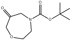 tert-butyl 6-oxo-1,4-oxazepane-4-carboxylate Struktur