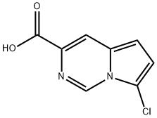 7-Chloropyrrolo[1,2-c]pyrimidine-3-carboxylic acid Struktur