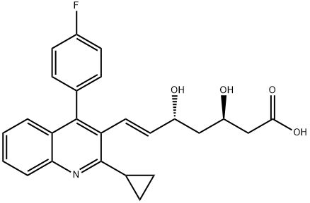 (3R,5R,6E)-7-[2-Cyclopropyl-4-(4-fluorophenyl)-3-quinolinyl]-3,5-dihydroxy-6-heptenoic acid