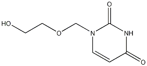 1-(2-Hydroxyethoxymethyl)uracil Struktur