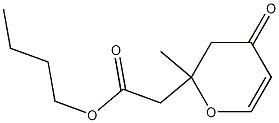 alpha,alpha-Dimethyl-alpha'-carbobutoxy-dihydro-gamma-pyrone Struktur