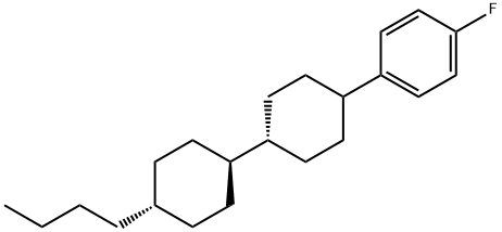 4-butyl-4'-(4-fluorophenyl)bi(cyclohexane) Struktur