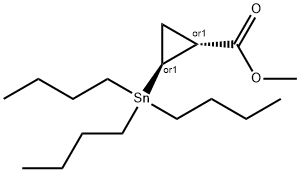 Methyl 2-(tributylstannyl)cyclopropanecarboxylate Struktur