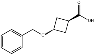 trans-3-Benzyloxycyclobutanecarboxylic acid Struktur