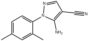 5-amino-1-(2,4-dimethylphenyl)-1H-pyrazole-4-carbonitrile Struktur