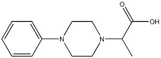 2-(4-phenylpiperazin-1-yl)propanoic acid Struktur