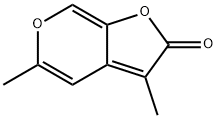 3,4-Dimethyl 2H-Furo[2,3-c]pyran-2-one Struktur