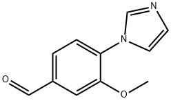 Benzaldehyde, 4-(1H-imidazol-1-yl)-3-methoxy- Structure