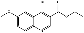 4-Bromo-6-methoxyquinoline-3-carboxylic acid ethyl ester Struktur