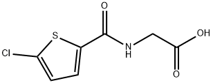 N-[(5-Chloro-2-thienyl)carbonyl]glycine Struktur