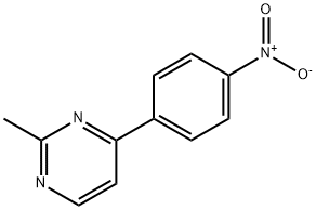 2-methyl-4-(4-nitrophenyl)pyrimidine Struktur