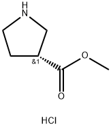 (R)-METHYL PYRROLIDINE-3-CARBOXYLATE HYDROCHLORIDE Struktur