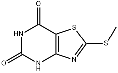 2-(methylthio)thiazolo[4,5-d]pyrimidine-5,7-diol Struktur