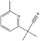 2-Methyl-2-(6-methylpyridin-2-yl)propanenitrile Struktur