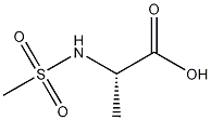 alanine, N-(methylsulfonyl)- Struktur