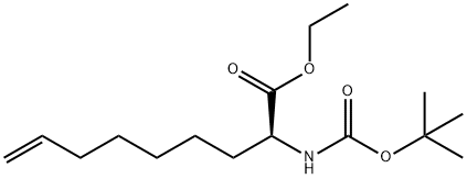 (S)-ethyl 2-(tert-butoxycarbonylamino)non-8-enoate Struktur