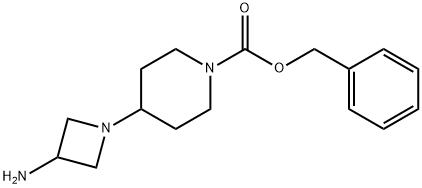 benzyl 4-(3-aminoazetidin-1-yl)piperidine-1-carboxylate Struktur