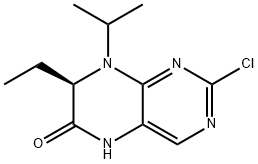 (R)-2-chloro-7-ethyl-8-isopropyl-7,8-dihydropteridin-6(5H)-one Structure