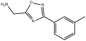 [3-(3-methylphenyl)-1,2,4-oxadiazol-5-yl]methylamine hydrochloride Struktur