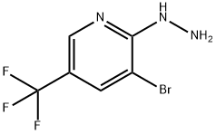 3-Bromo-2-hydrazino-5-(trifluoromethyl)pyridine Struktur