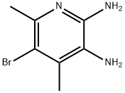 2,3-Diamino-4,6-dimethyl-5-bromopyridine Struktur