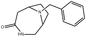 9-Benzyl-3,9-diaza-bicyclo[4.2.1]nonan-4-one Struktur