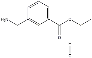 3-(Aminomethyl)-benzoic acidethylesterhydrochloride Struktur