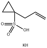 1-Allylcyclopropanesulfonic Acid Potassium Salt Struktur