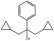 alpha,alpha-bis(Cyclopropylmethyl)-benzyl alcohol Struktur